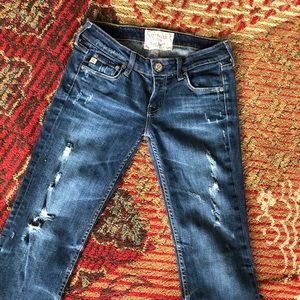 Big Star Liv Boot distressed jeans size 26